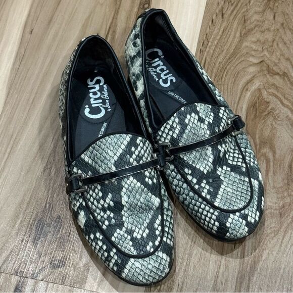 Circus Sam Edelman Snakeskin Loafers Shoes Women’s 5 1/2 5.5 - Picture 1 of 4